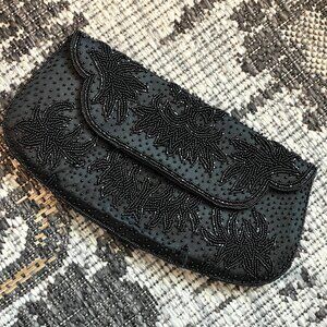 Vintage DORMER BAG CO Beaded Evening Bag Clutch Glamorous Retro 50s Girly Fancy